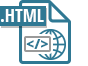HTML web page File Icon